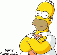 Homer Simpson guider på TomTom