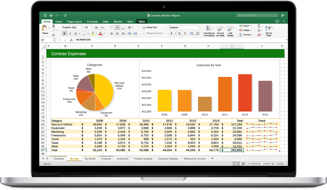 Office 2016 for Mac. Excel