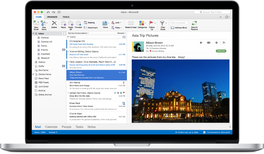 Office 2016 for Mac. Outlook