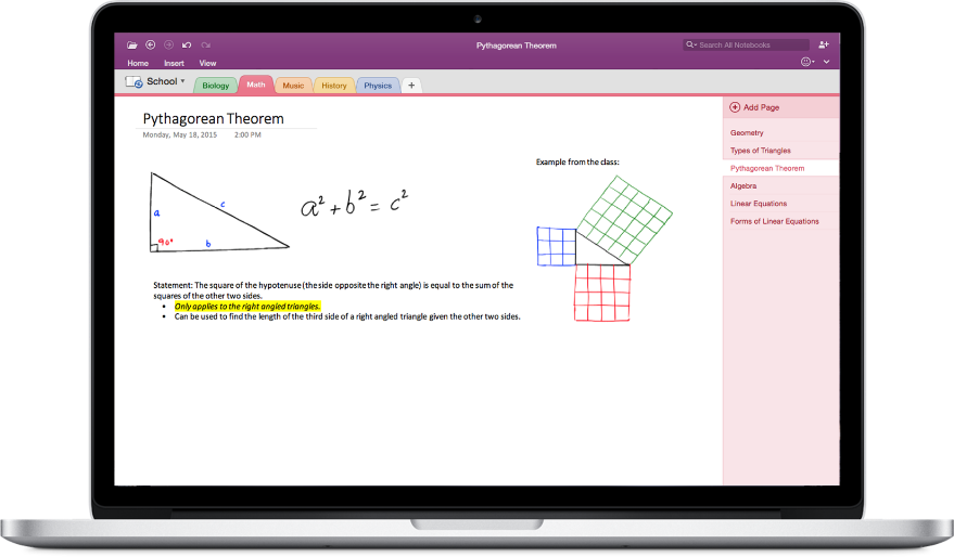 Office 2016 for Mac. OneNote
