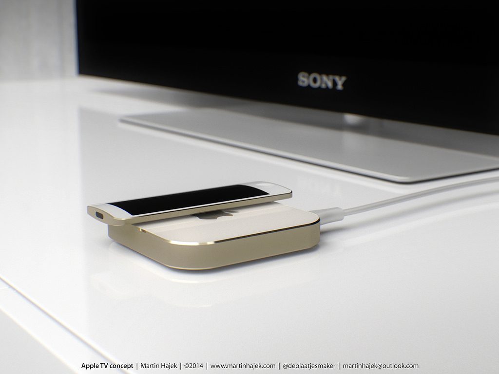 Sådan forestiller designeren Martin Hayek sig det ny Apple TV.