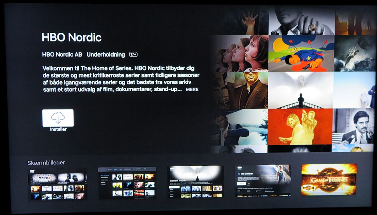 Installér HBO Nordic app. Foto: recordere.dk