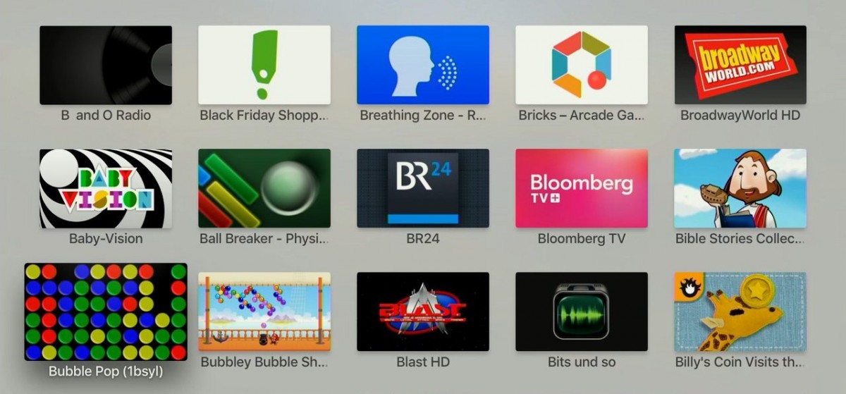 B - Apps i Apple TV. Foto: recordere.dk