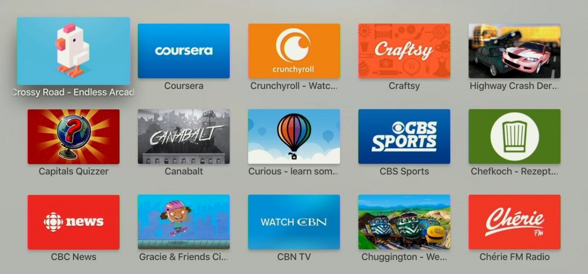 C - Apps i Apple TV. Foto: recordere.dk