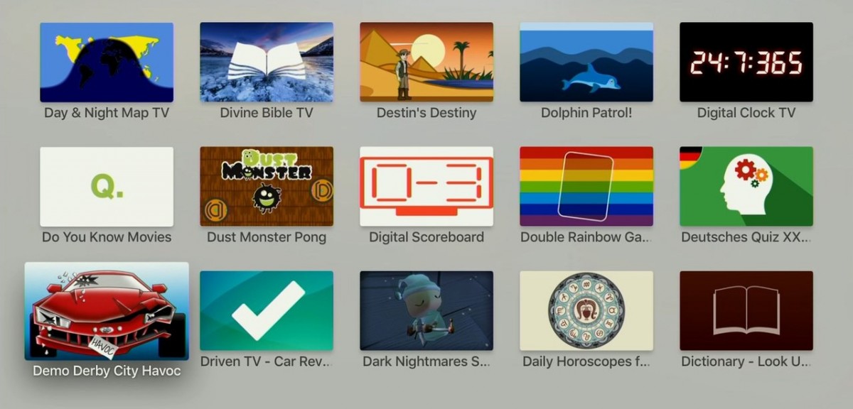 D - Apps i Apple TV. Foto: recordere.dk
