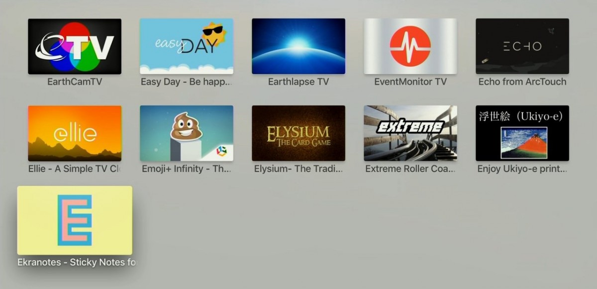 E - Apps i Apple TV. Foto: recordere.dk