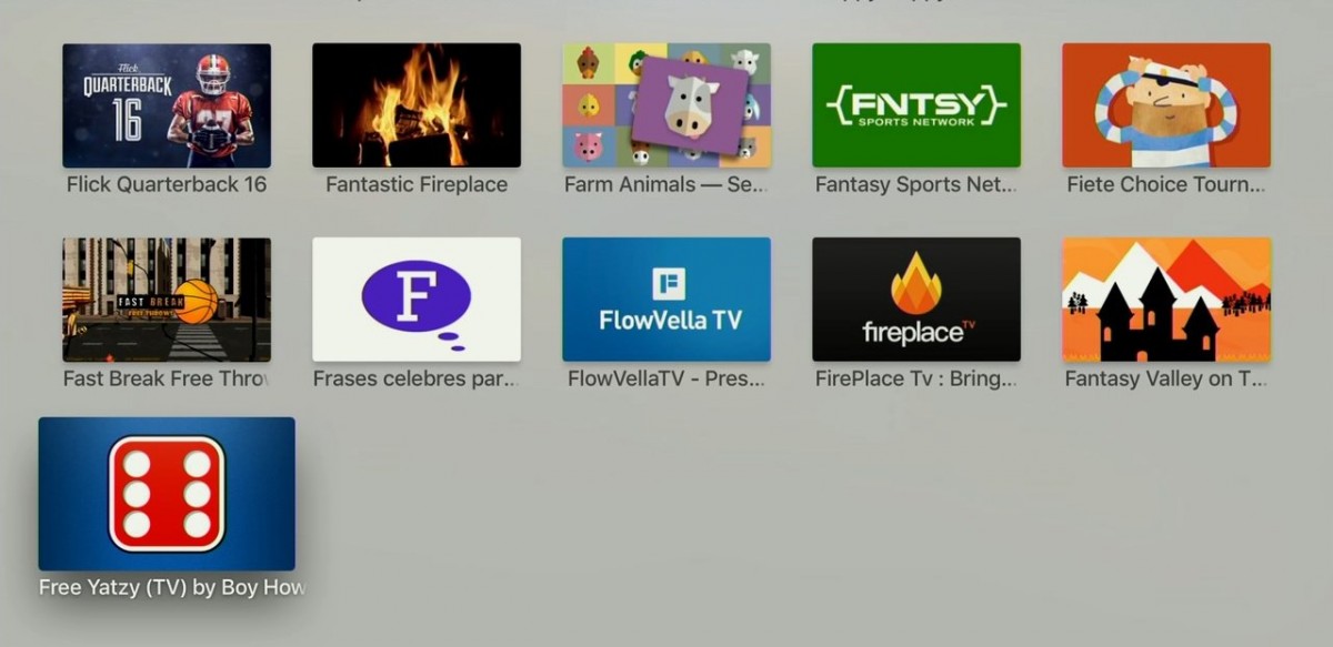 F - Apps i Apple TV. Foto: recordere.dk