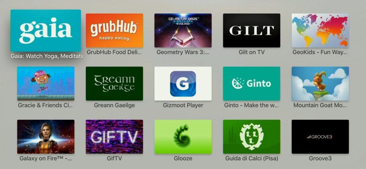 G - Apps i Apple TV. Foto: recordere.dk