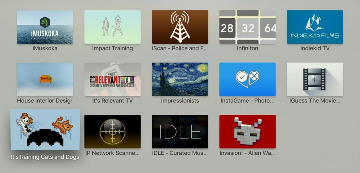 I - Apps i Apple TV. Foto: recordere.dk