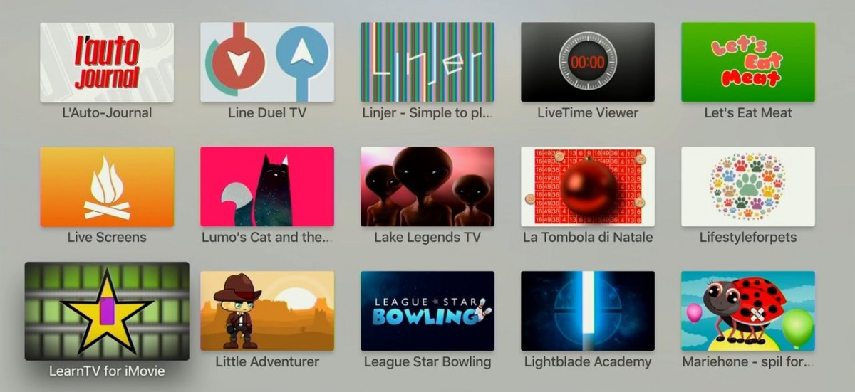 L - Apps i Apple TV. Foto: recordere.dk