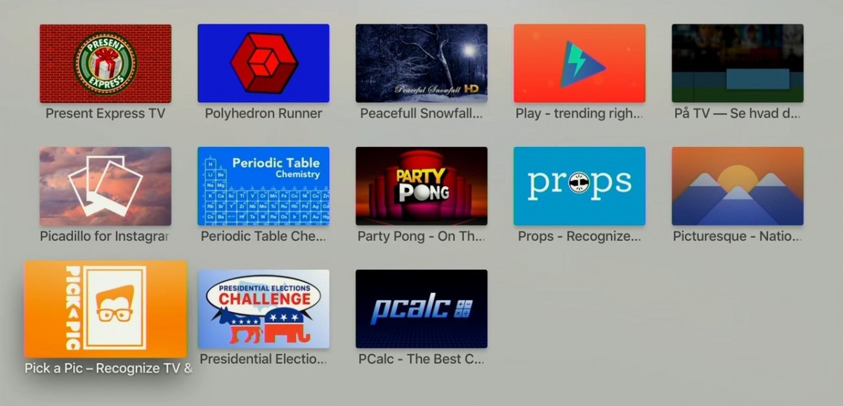 P - Apps i Apple TV. Foto: recordere.dk