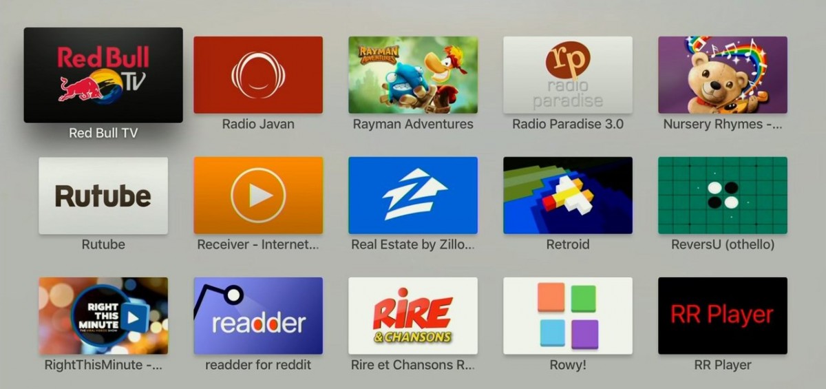 R - Apps i Apple TV. Foto: recordere.dk