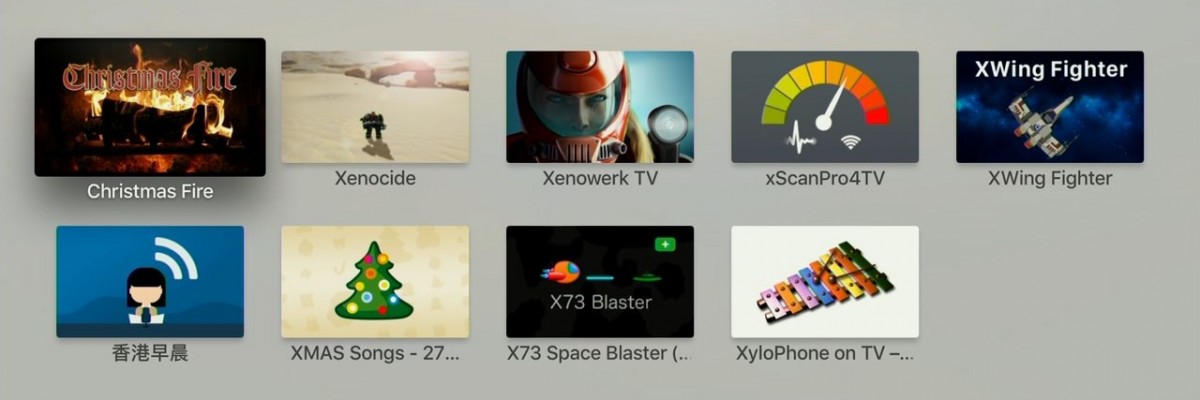 X - Apps i Apple TV. Foto: recordere.dk