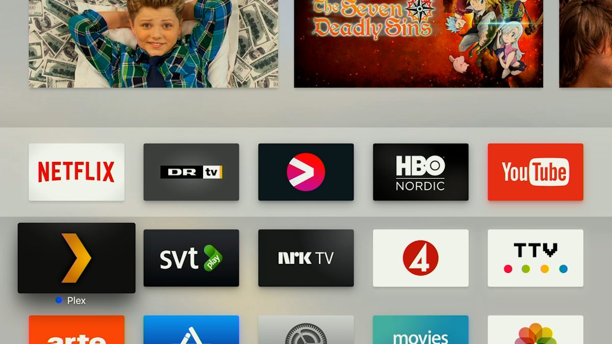 Plex på Apple TV 4. Foto: recordere.dk