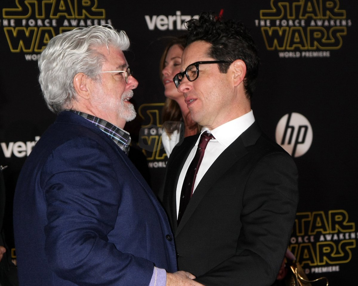 George Lucas og JJ Abrams ved verdenspremieren på Star Wars: The Force Awakens. Foto: Shutterstock.com