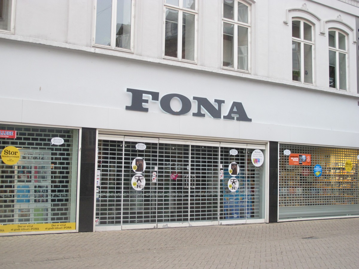 Fona kæden lukker de fleste butikker. Foto: recordere.dk