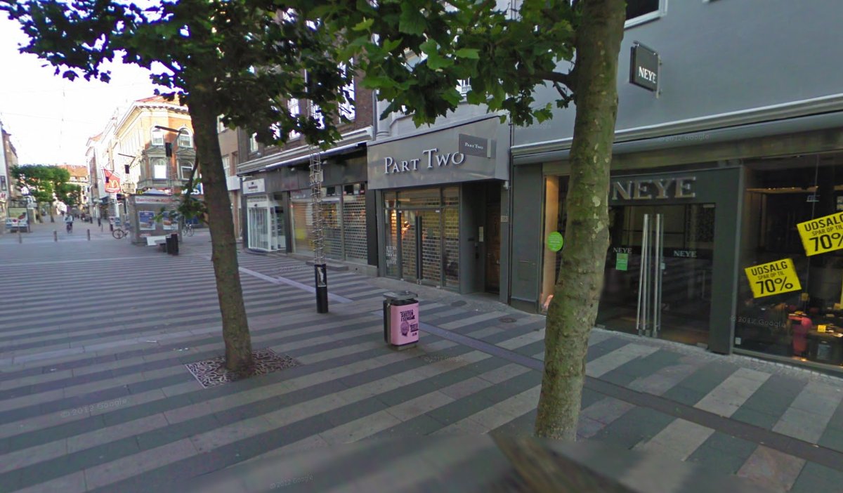 Her på Søndergade 40 i Aarhus åbner den første YouSee-butik. Foto: Google Streetview