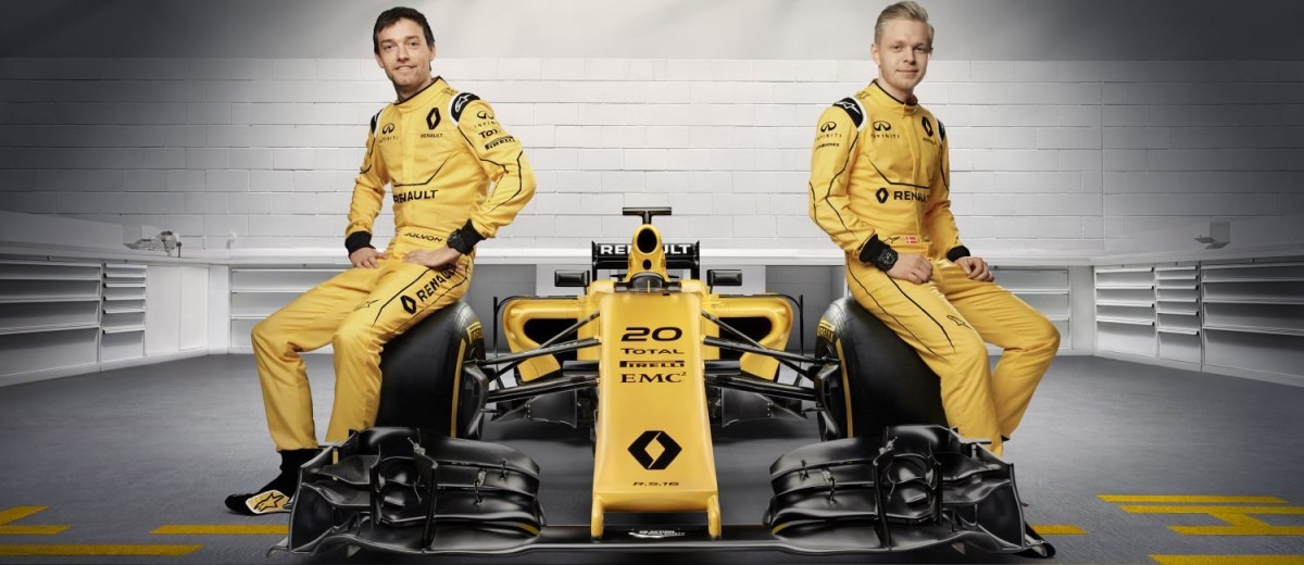 Renault F1 Team 2016 med Kevin Magnussen. Foto: Renault
