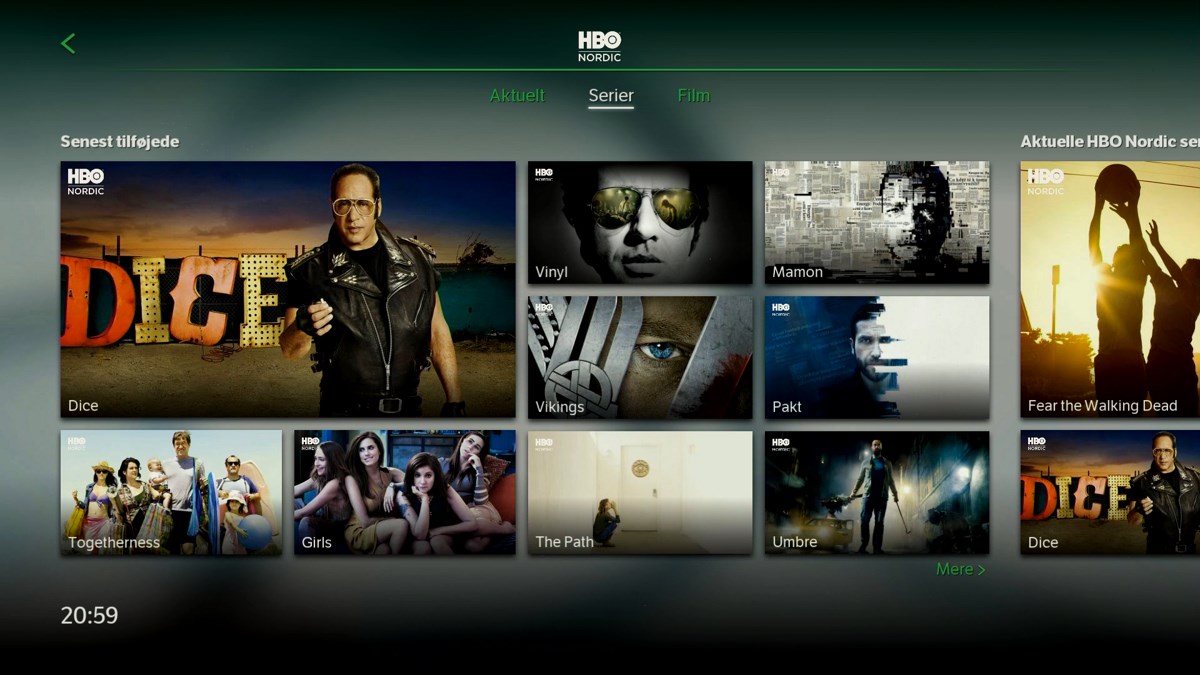 HBO Nordic serier. Foto: recordere.dk