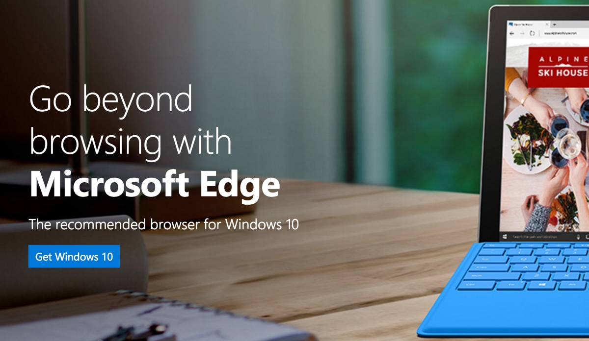 Det er kun Windows 10 ejere der kan bruge Edge browseren.