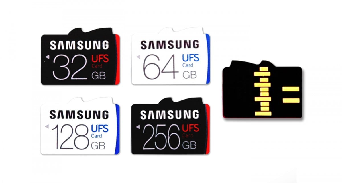 Samsung UFS memorykort.