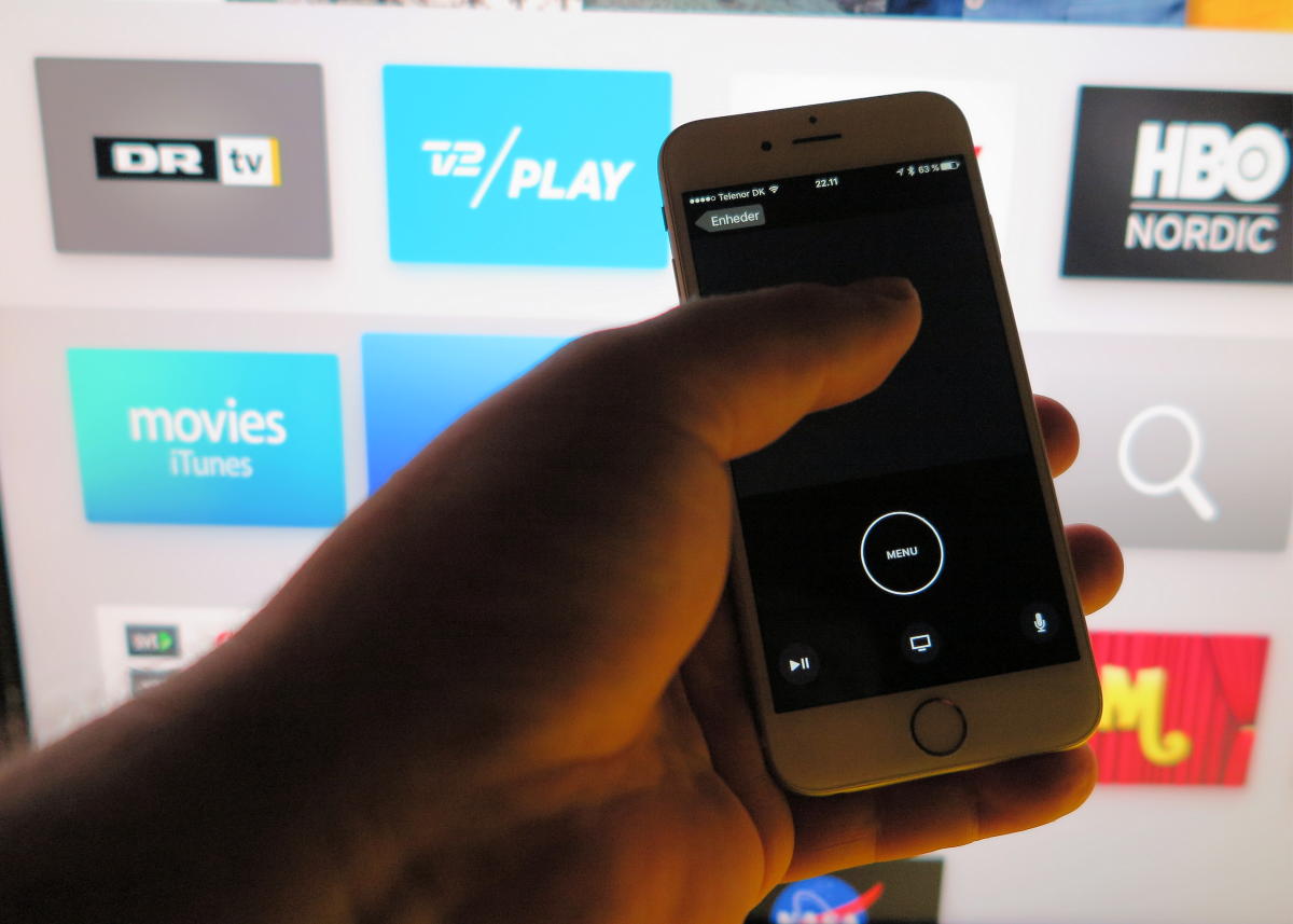 Apple TV Remote app. Foto: recordere.dk