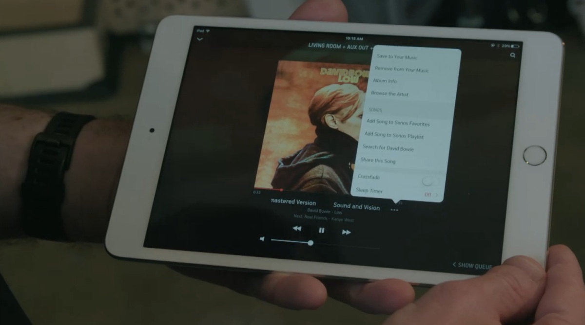 Screenshot fra Sonos præsentation