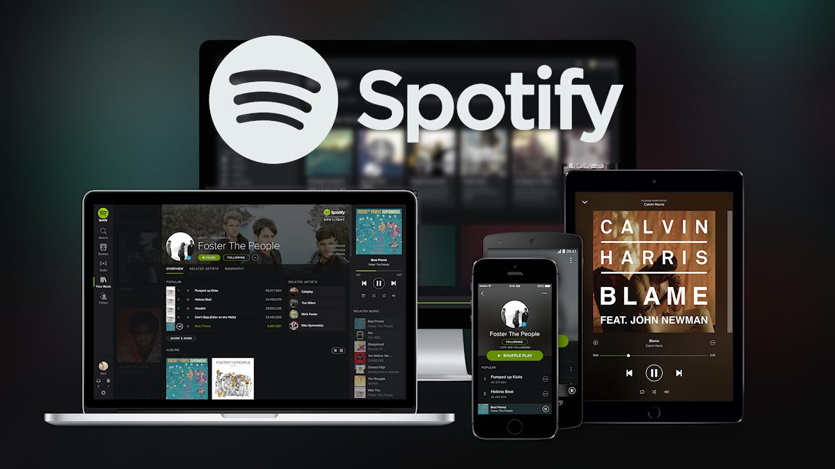 Spotify afspillere collage