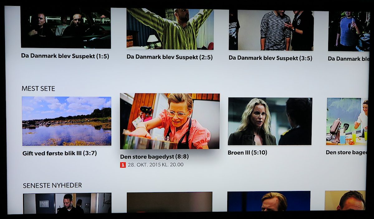 DR TV på Apple TV. Foto: recordere.dk