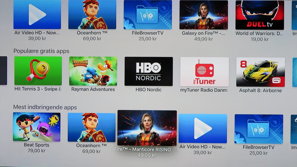 retfærdig bule Mariner Apple TV har fået hitlister for apps - recordere.dk