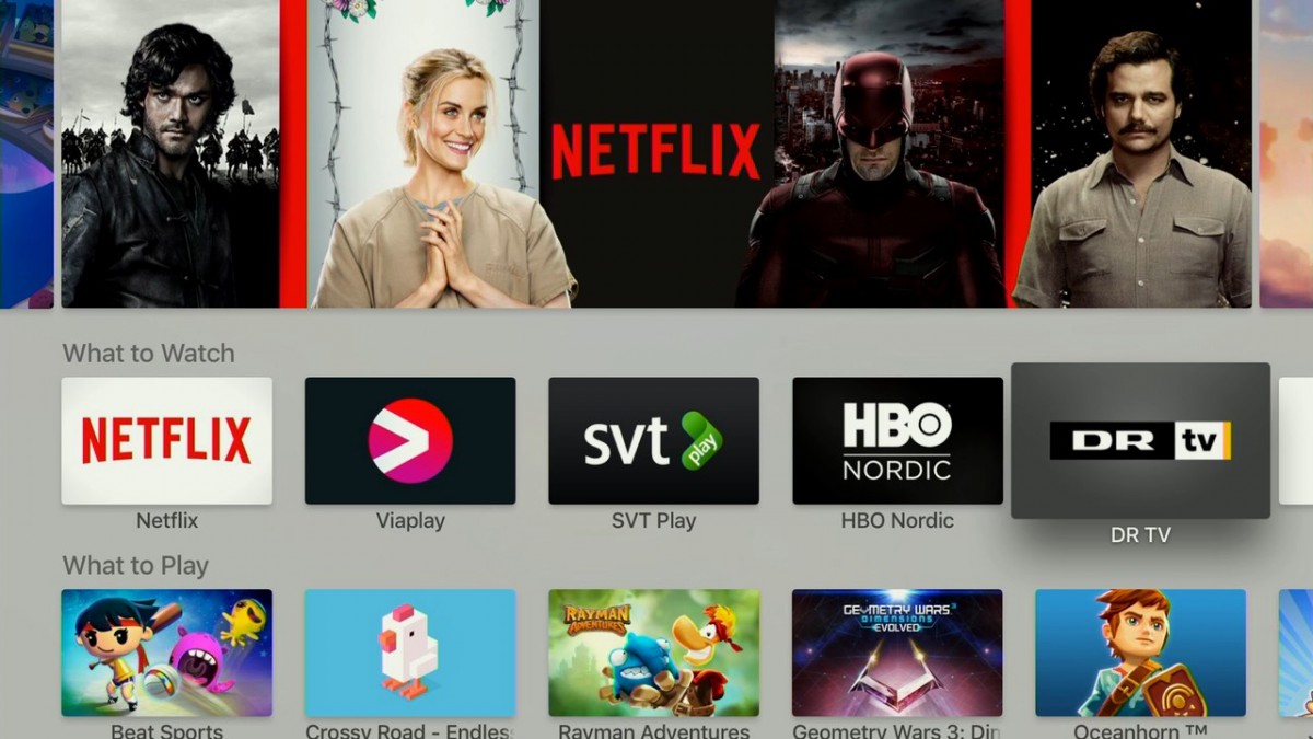 Apple TV 4 App Store. Foto: recordere.dk
