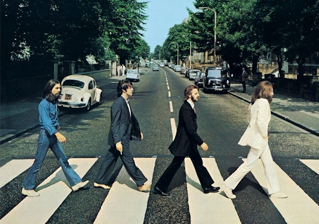 The Beatles på det berømte cover fra pladen Abbey Road
