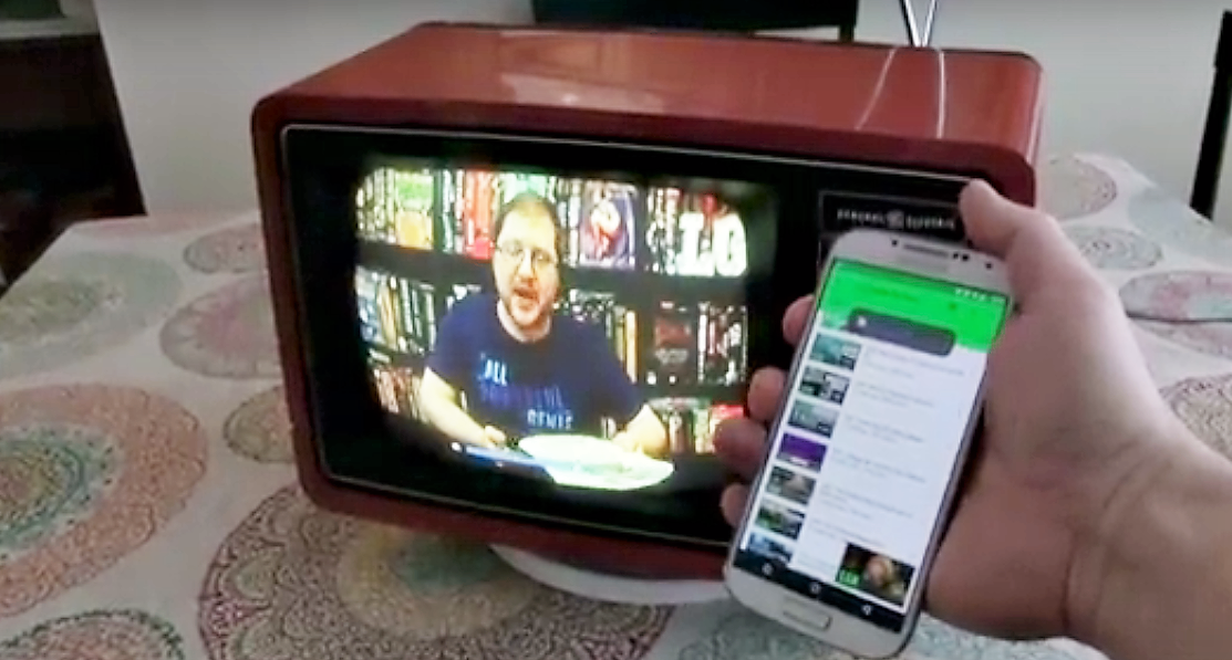 Billedrørs-tv fra har indbygget Chromecast