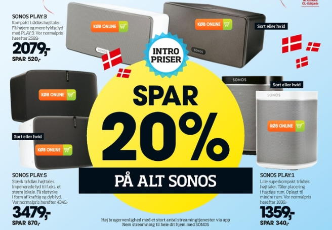 Sonos med rabat i Bilka - recordere.dk