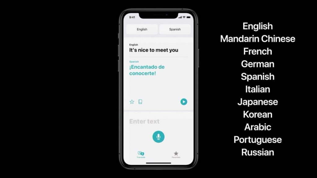 Den nye Siri-baserede Translate-app kan håndtere disse sprog til at starte med, men Apple lover at flere er på vej.