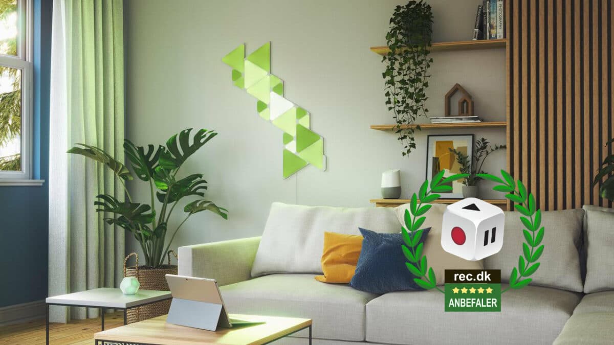 Aubergine Vend om angreb TEST: Nanoleaf Shapes - smart modulær belysning - recordere.dk