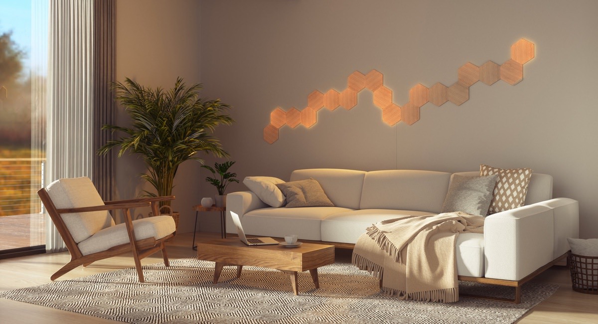 Glat eskortere Er deprimeret Nanoleaf er klar med ny lys-serie med trælook inspireret af elementerne -  recordere.dk