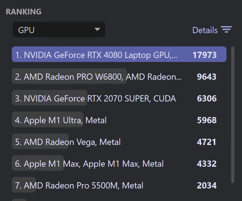 Cinebench 2024.1 målinger