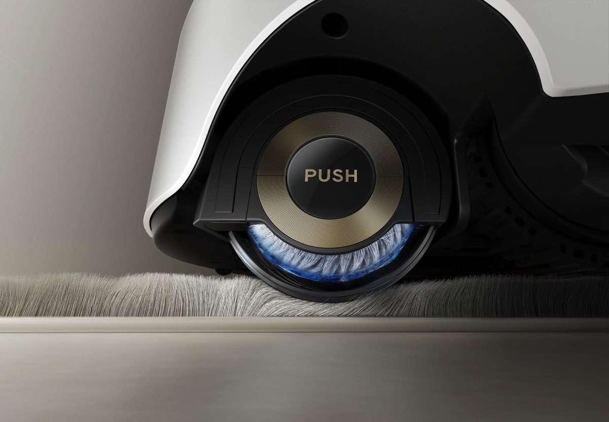 Vaskerulle kan gemmes væk under en beskyttelseskappe. (Ill. Dreame)